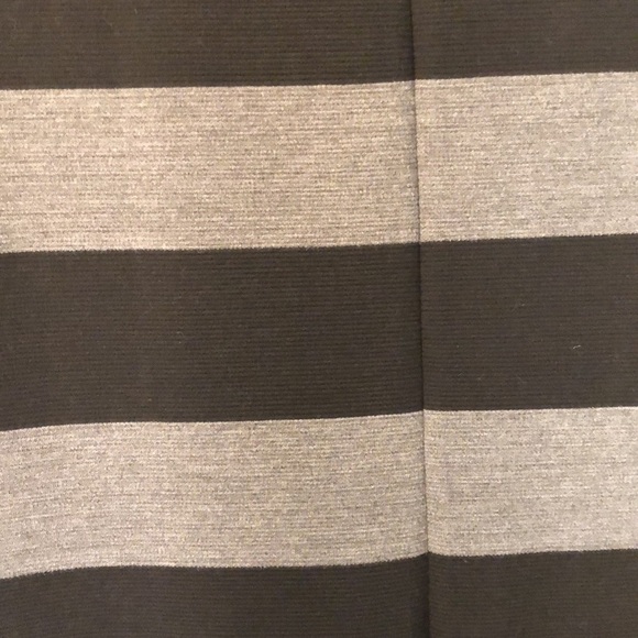 ANN Taylor Loft Thick Stripe Short Sleeve Knee Length Heavy Shift Dress - Picture 4 of 10